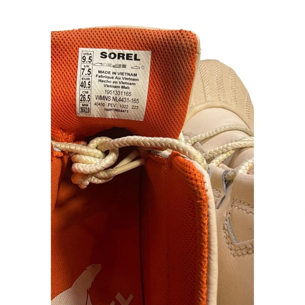 SOREL Out N About III Classic Waterproof Boots Cream Orange Women's 9.5